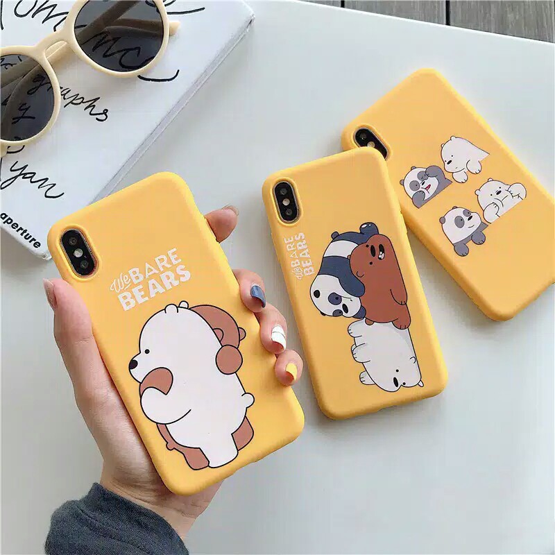 [S21] Soft Case Tpu Bears For Oppo Vivo Samsung Xiaomi Realme Iphone