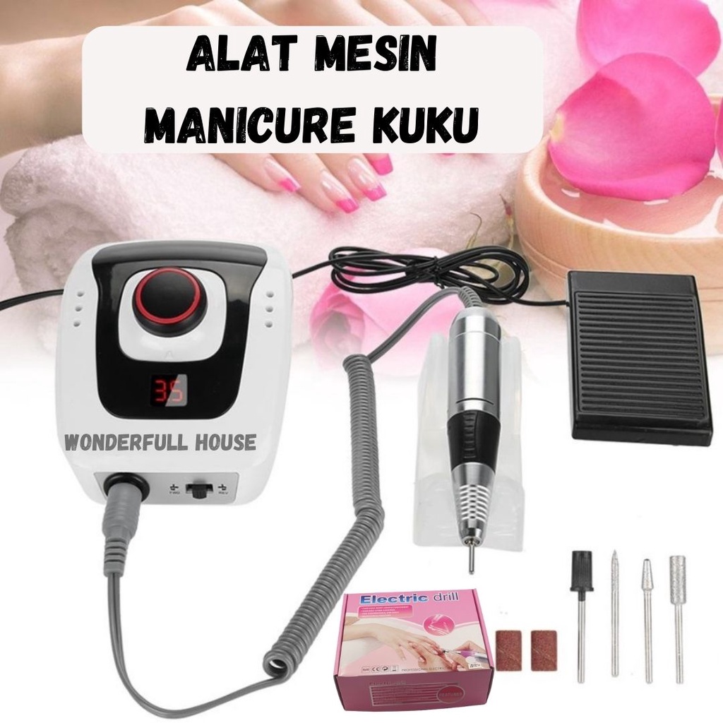 Alat Mesin Manicure Pedicure Kuku Alat Perawatan Kuku Electric Drill Machine Manicure Pedicure Bits