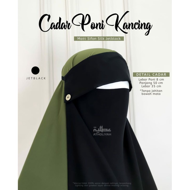 cadar kancing 2 layer