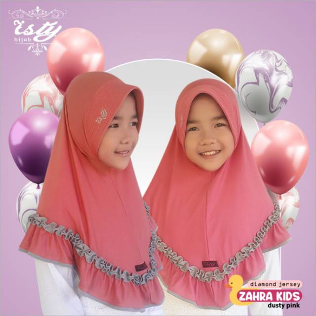 Zahra kids by isty hijab original jilbab anak termurah