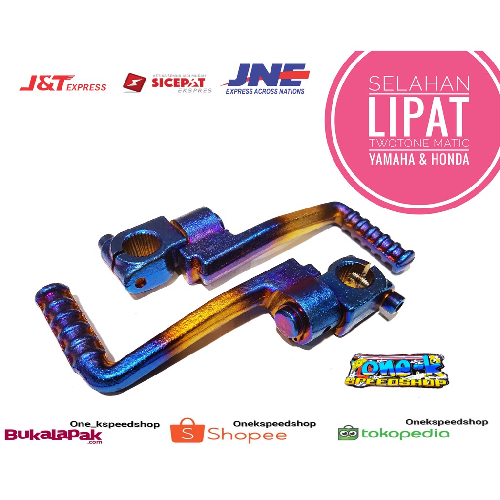 Kick starter engkolan Selahan two tone bisa lipat matic Yamaha Honda Mio beat Scoopy vario