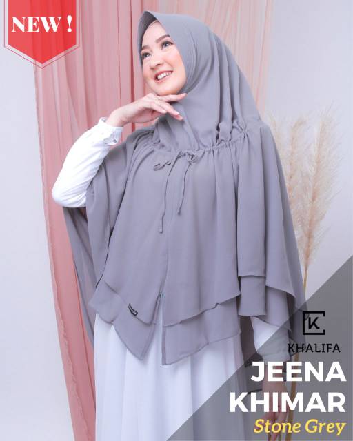 KHIMAR SYARI INSTAN JEENA HIJAB INSTAN ||  KHALIFA