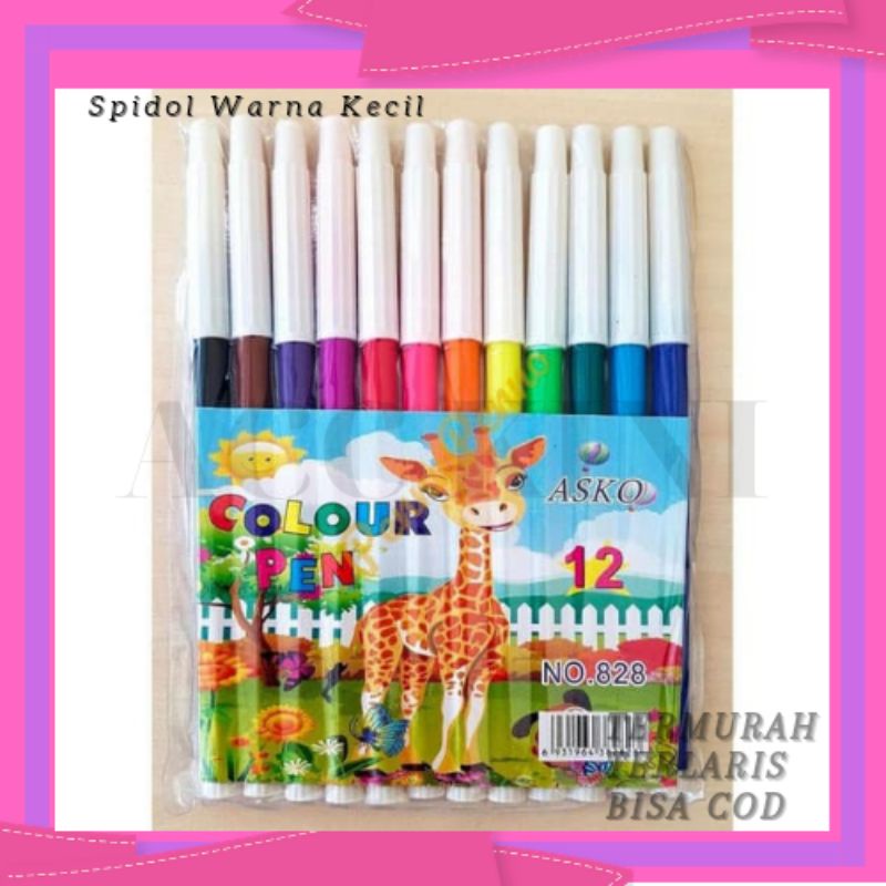 

AccKini - Spidol Warna Kecil Warna Cerah Tahan Lama Spidol Mewarnai Anak Marker Pen BrushTermurah