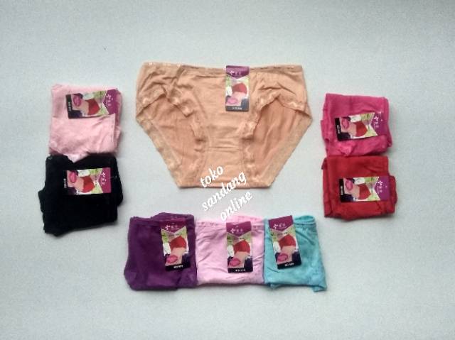 6 pcs Celana dalam renda import murah HK998