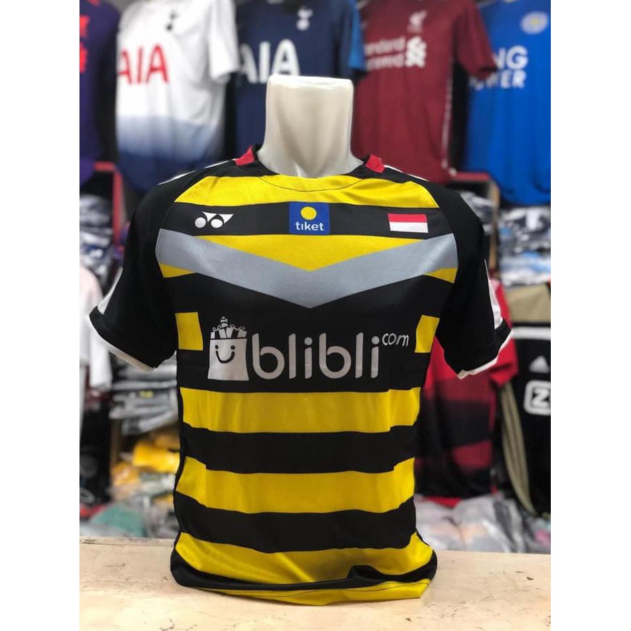PR00M000 Baju BADMINTON / BULUTANGKIS Yonex Y.139 (Black Yellow BliBli) Murah