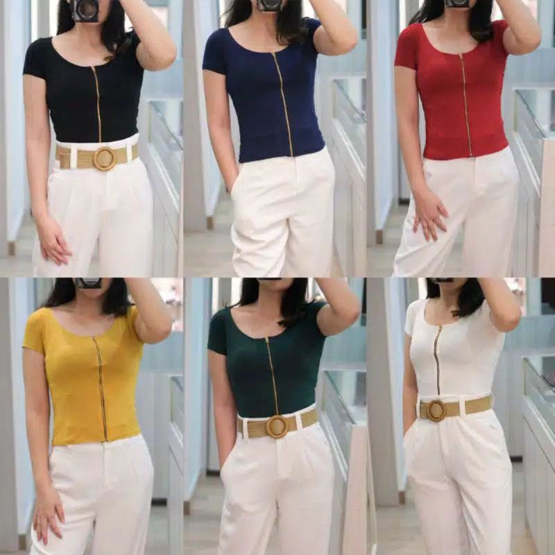 baju atasan wanita kancing/produk Import