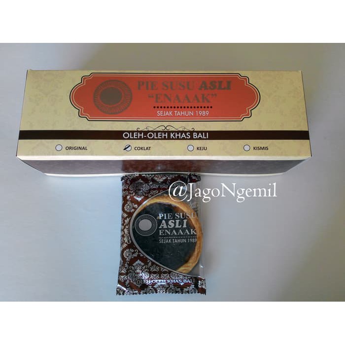 Pie Asli Enak 10pcsbox COKLAT pie susu pie enak asli dari bali