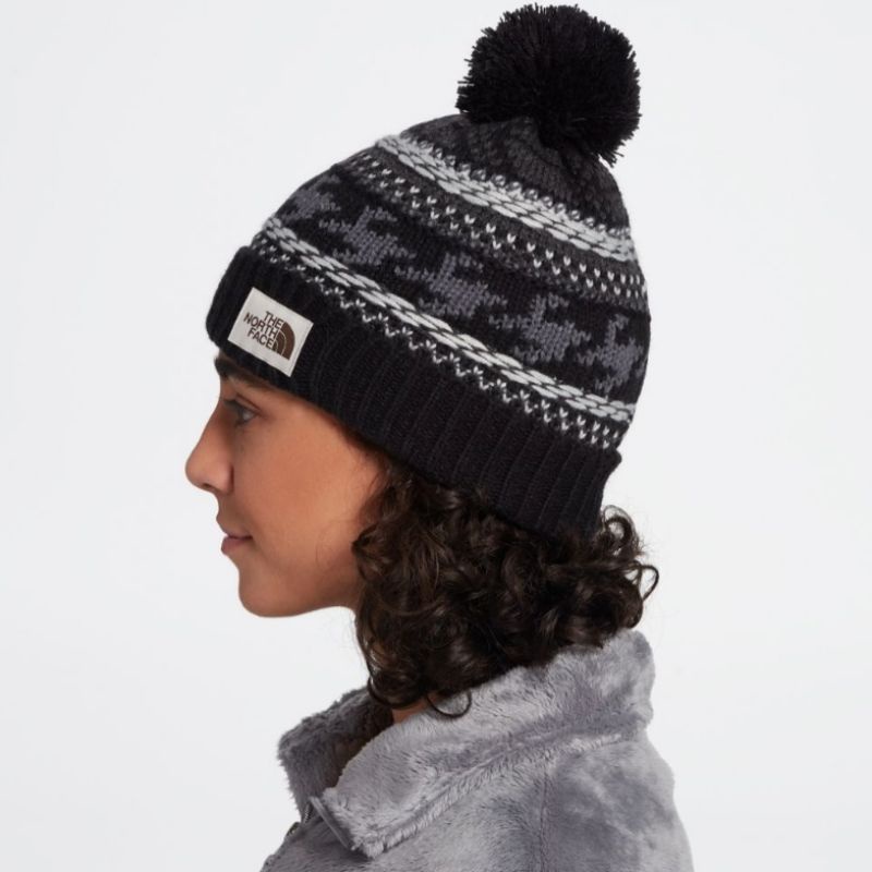 The North Face Fair Isle Beanie Kupluk TNF Black