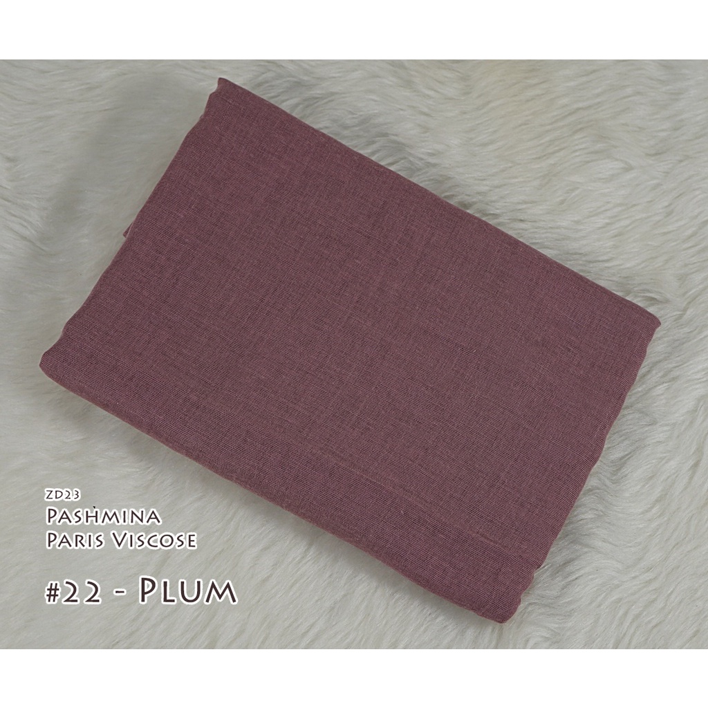 Pashmina Polos Paris Viscose - AYUMI by Luulu Scarf-#22 - Plum