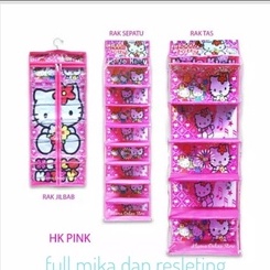 Rak Set Gantung 3in1 (Rak Sepatu ,Rak Tas &amp; Rak Jilbab)