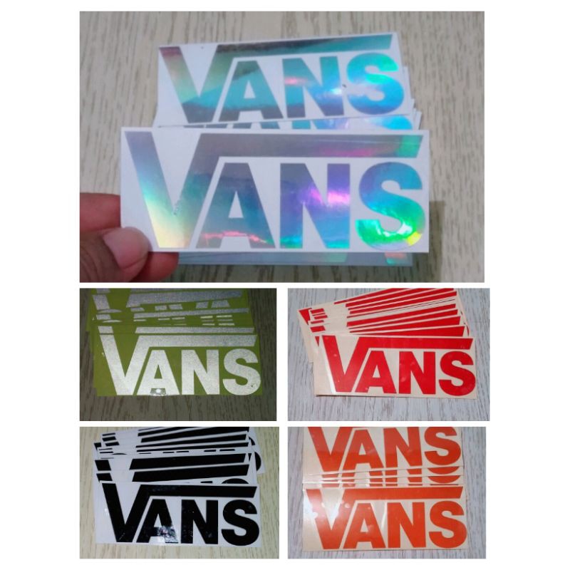 STICKER TEXT VANS CUTTING