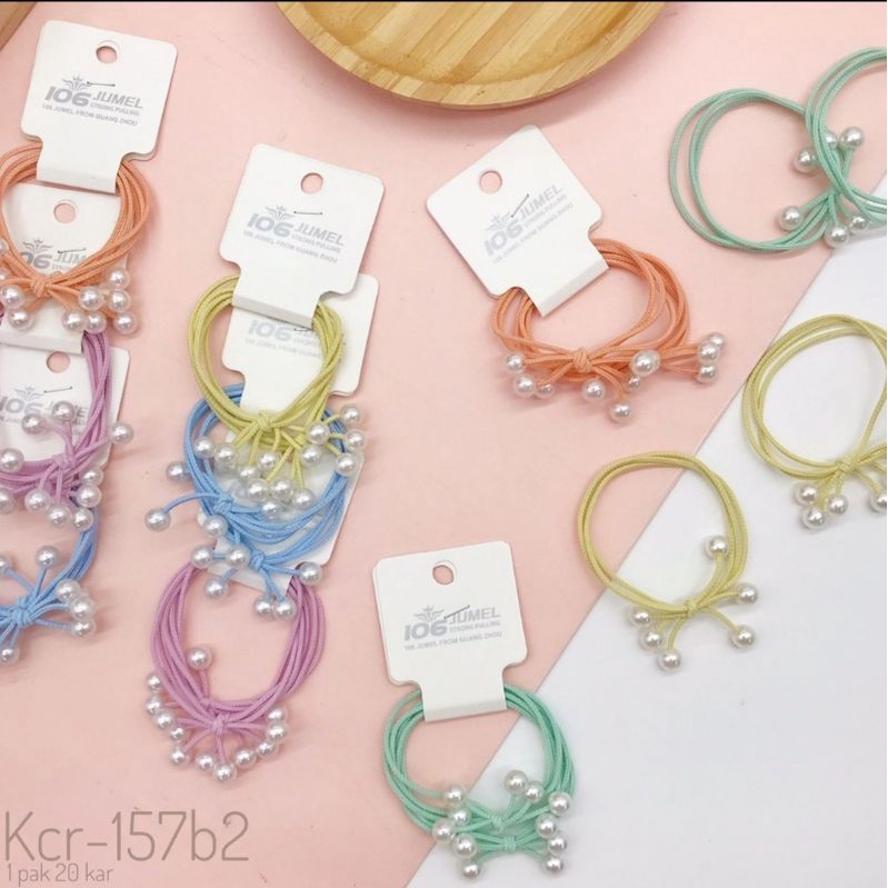 Ikat Rambut [2 in 1] Mutiara Kualitas Premium Import Best Seller