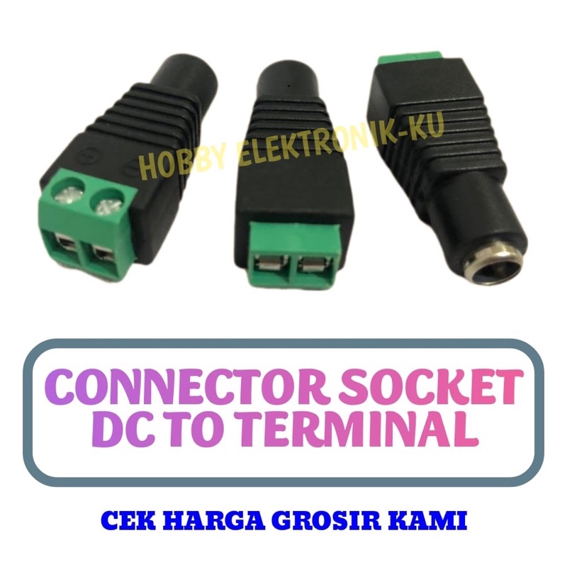 CONECTOR SOCKET DC TO TERMINAL