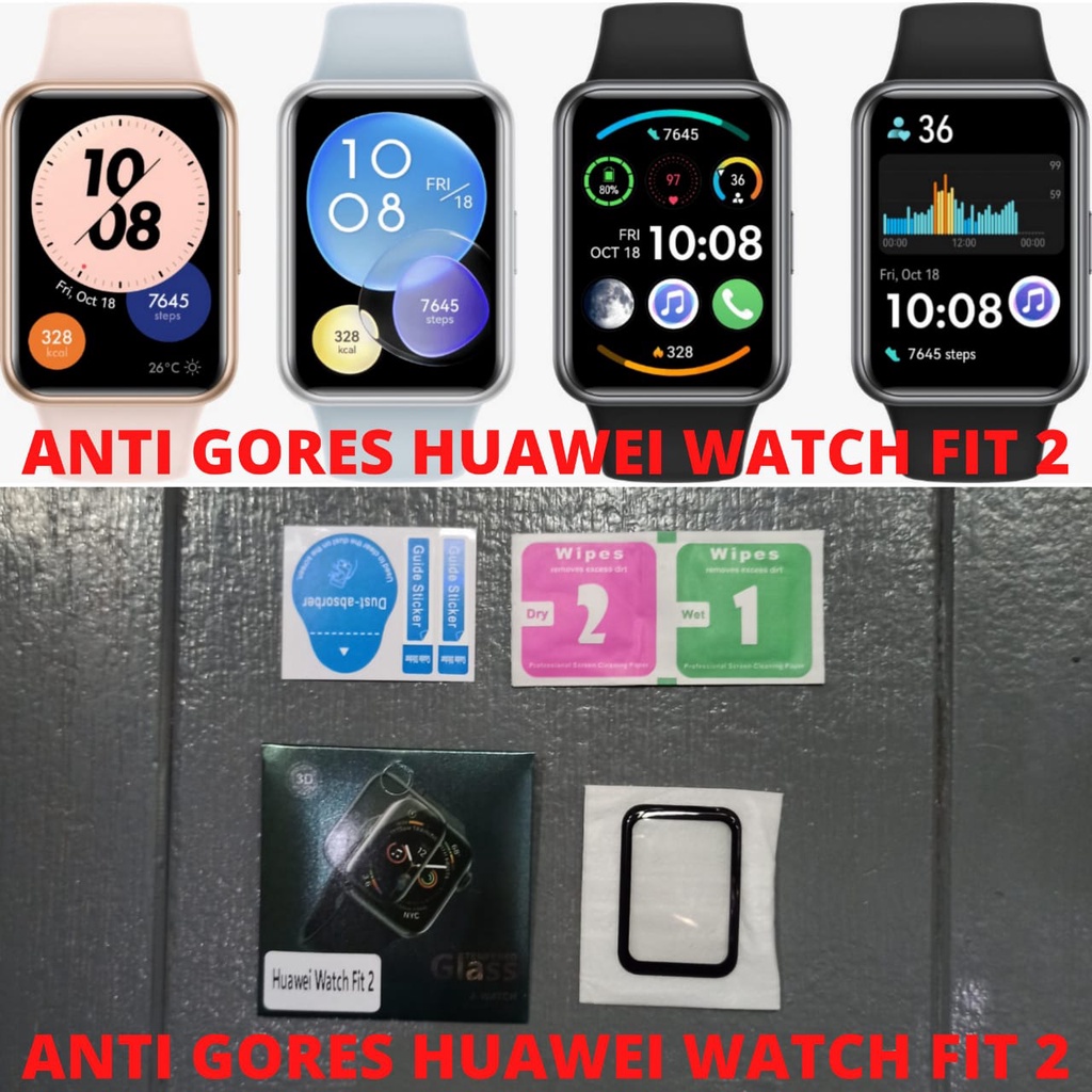 Anti Gores Huawei Watch Fit 2 Pelindung Layar 3d Curved Hydrogel