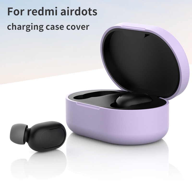 Case Pelindung Headset Wireless Bahan Silikon Lembut Portabel Untuk Redmi Airdots