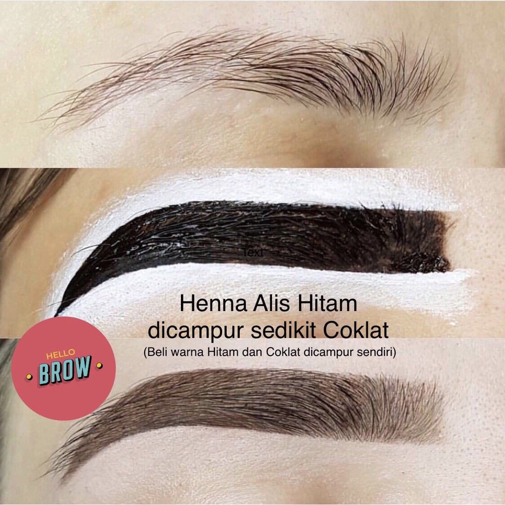 Hello Brow Henna Alis Saja Henna Alis Arab Dari Bahan Alami