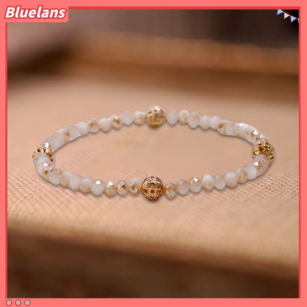 5 Pcs Gelang Elastis Bahan Alloy Warna Gold Silver Untuk Wanita