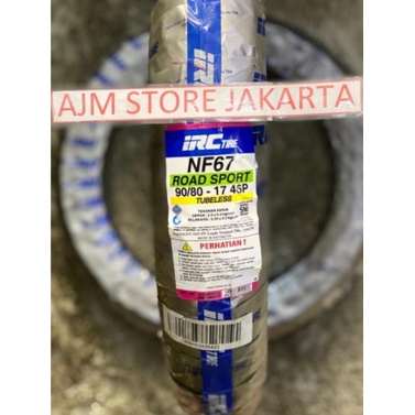 IRC NF67 90/80-17 Tubeless..