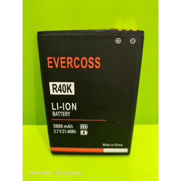 Baterai battery batrai batre Evercoss R40K original