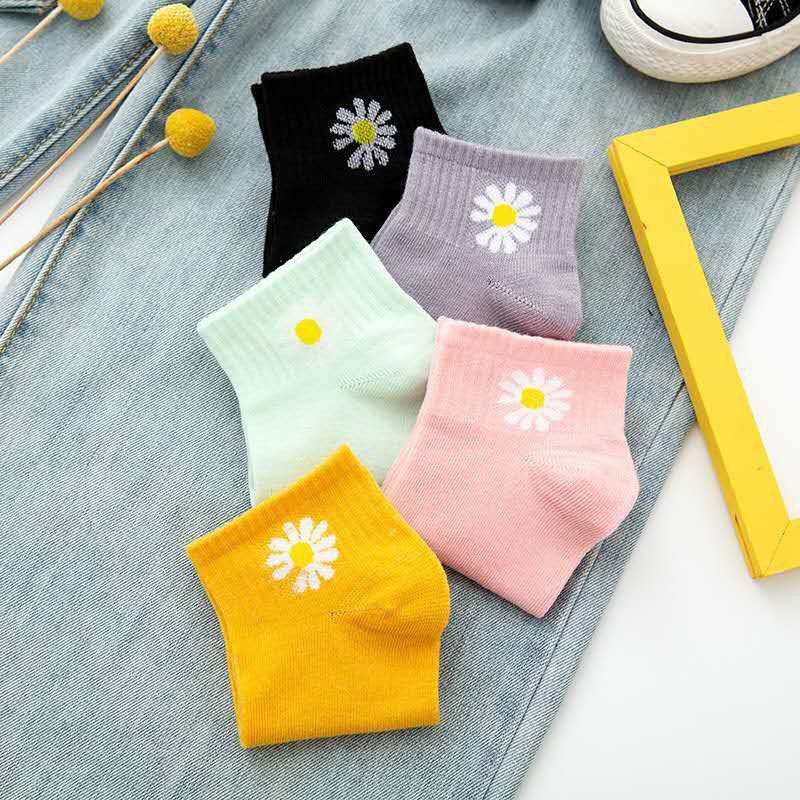 deshop.sby - Kaos Kaki Mata Kaki Daisy Warna Warni Murah