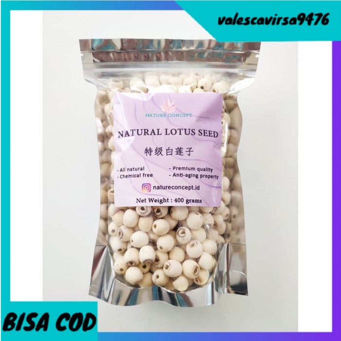 

⭐BISA COD⭐ Lotus Seed Biji Teratai Makanan Diet Sehat Alami Organik 400 Grams