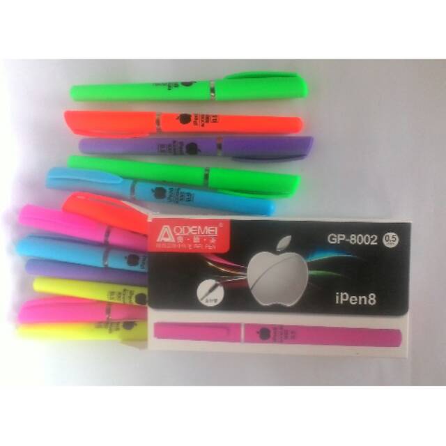 

Bolpen jel motif warna,tinta hitam semua