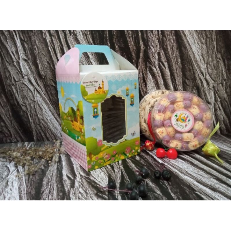 

BX03 Box Lebaran Idul Fitri Hampers Parcell Parcel Ramadhan 3 toples 500 gram