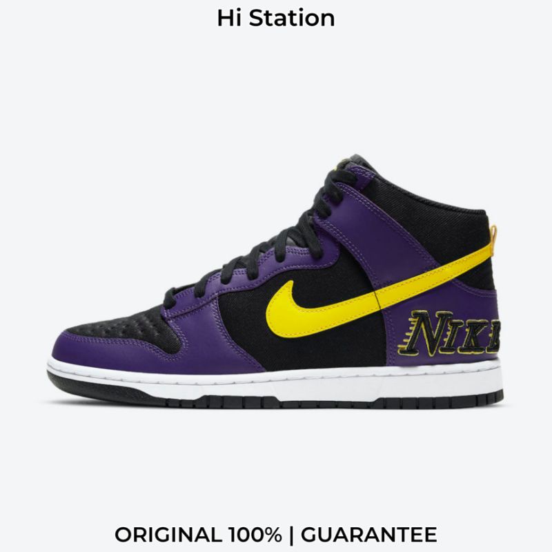 Nike Dunk High EMB Lakers - DH0642-001 