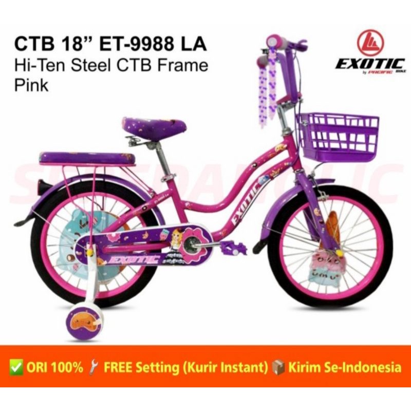 SEPEDA MINI CITY BIKE EXOTIC BY PACIFIC 18 INCH