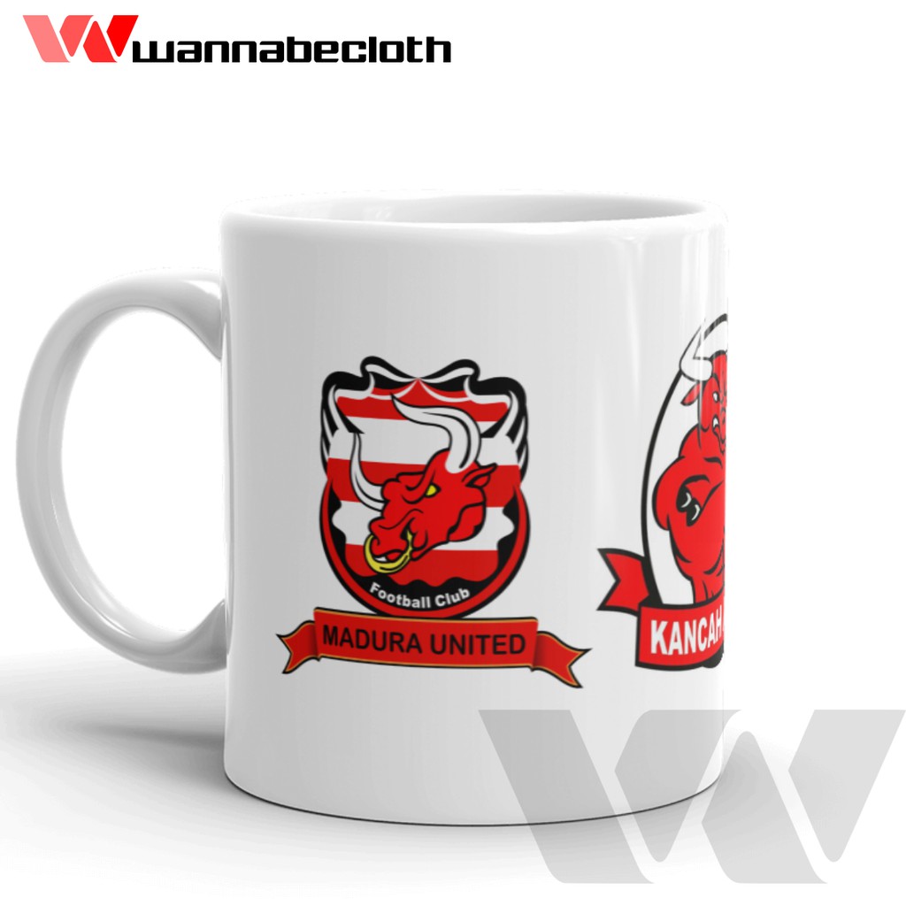 Gelas Mug MADURA UNITED Souvenir MADURA UNITED Kancah Mania
