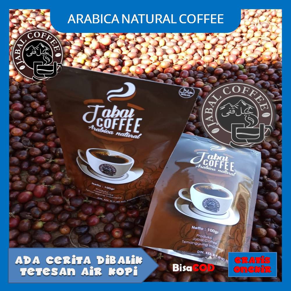 Arabika Natural Bubuk Jabal Coffee Kopi Temanggung