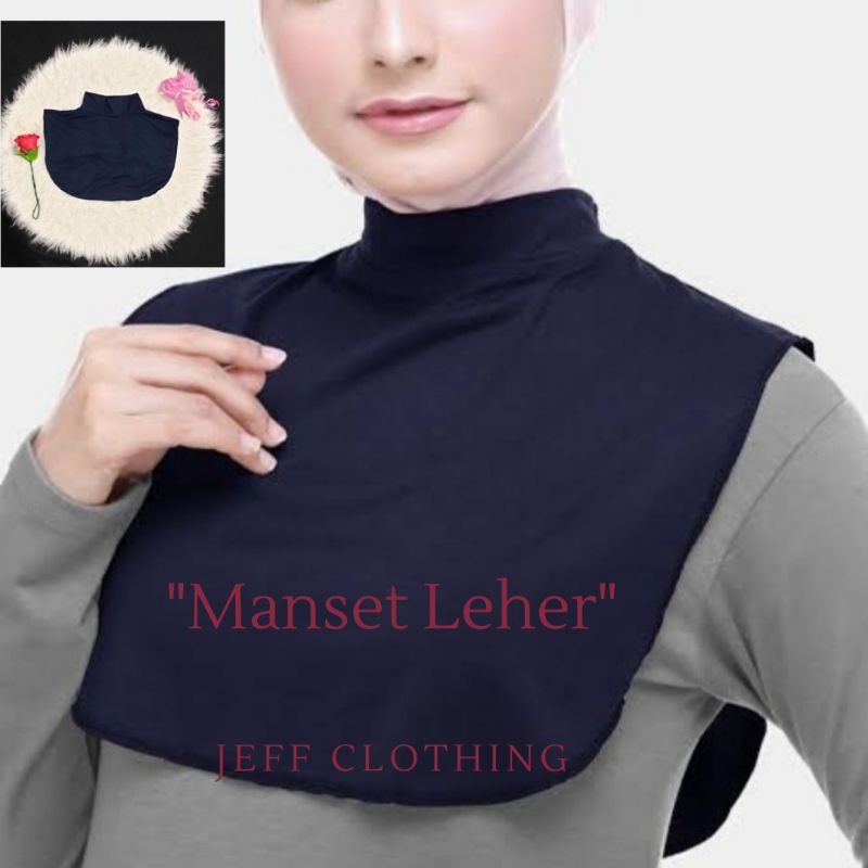 Manset Leher Premium | InnerJilbab | Inner Ciput/Manset Dada | Penutup Leher/Inner Leher/Inner Dada