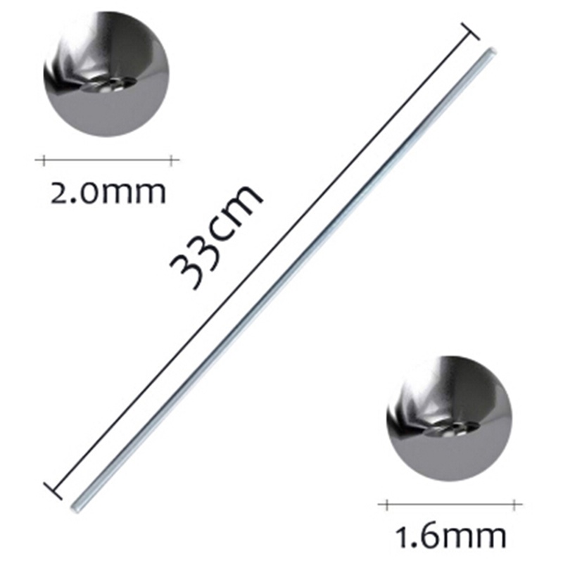 &lt; E2id &amp; &gt; 10PCS / Set Las Aluminum 2mm 1.6mm Suhu Rendah