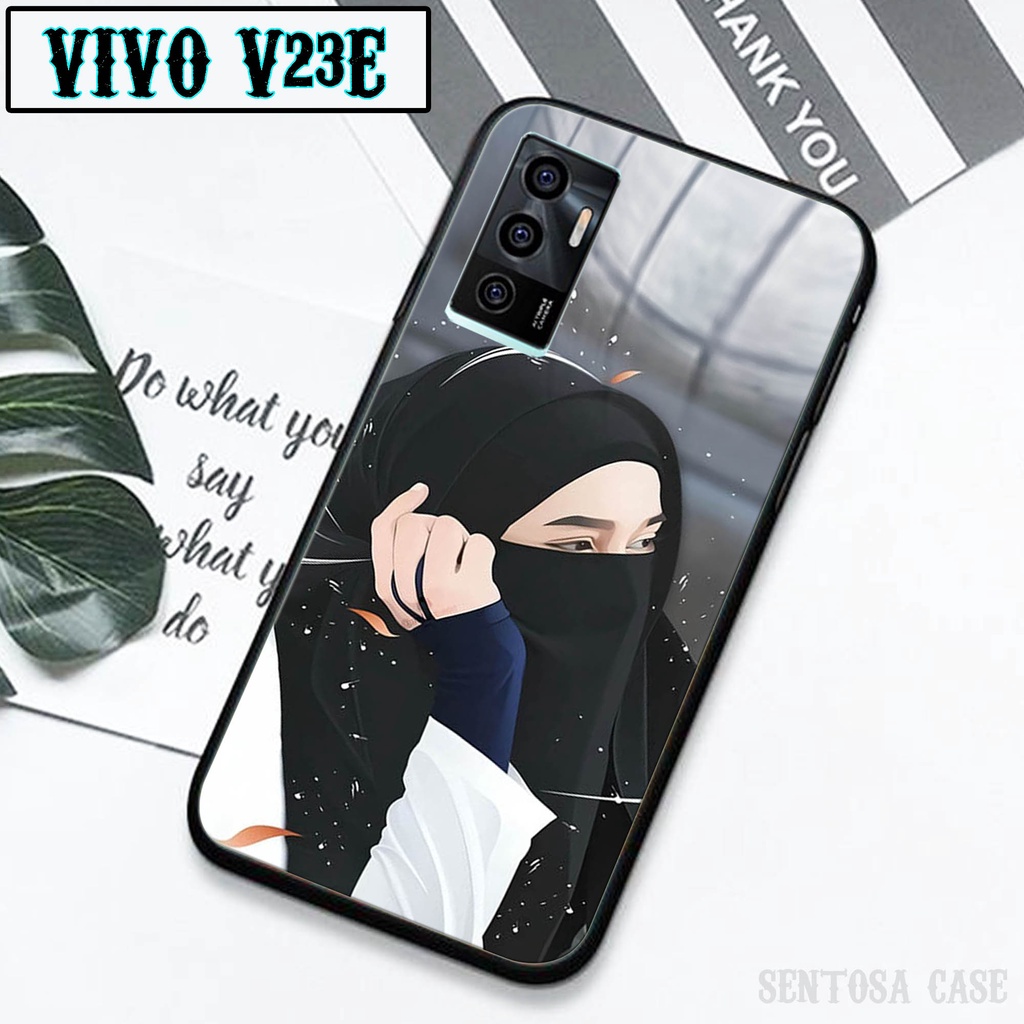 Softcase Glass Kaca VIVO V23E- Case Hp Pelindung Handphone VIVO V23E [ A32]