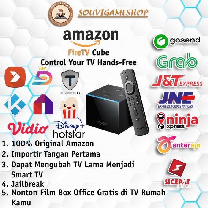 Amazon Fire TV Cube JB (custom apps KODI, MODBRO TITANIUM)