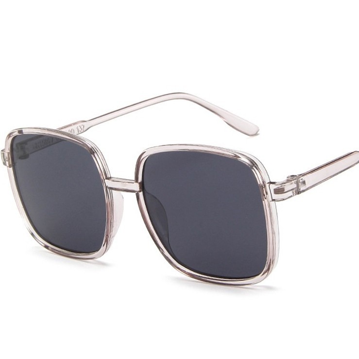 AS Kacamata Wanita Hitam 6178 Kotak Gaya Style Sunglasses Kaca Mata Fashion Eyewear-TRANS GRAY