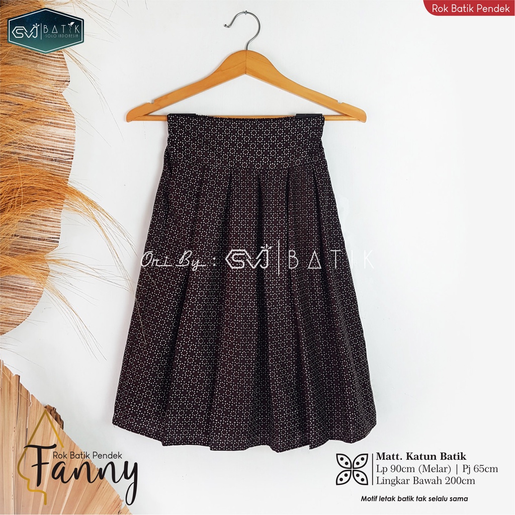 ROK BATIK ALUSAN SINARAN LANNA BAWAHAN BATIK WANITA TERKINI ORI KESHWA MURAH ORIGINAL REALPICT-Fanny