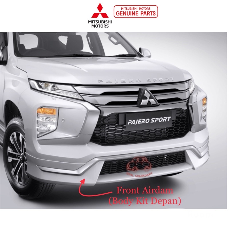 Front Airdam Mitsubishi New Pajero Sport Facelift / Body Kit Depan Pajero Facelift
