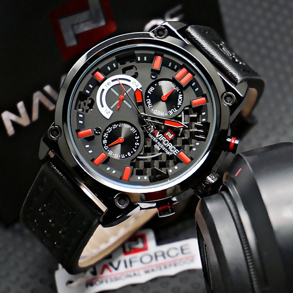 Naviforce ORIGINAL NF9068 | Jam Cowok Anti Air | Water Resist 9068 Kulit ORI