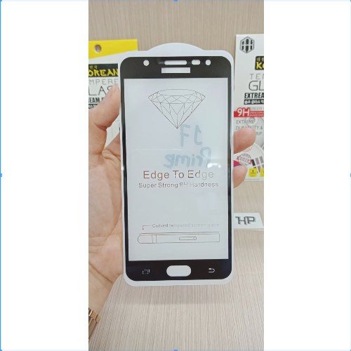 Tempered Glass 5D Samsung J7 Prime G610 5.5 FULL Screen Guard FULL LEM