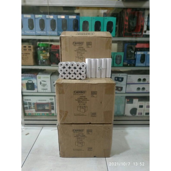 

termal paper rol 57 x 30 combo per bks isi 10 pc ...