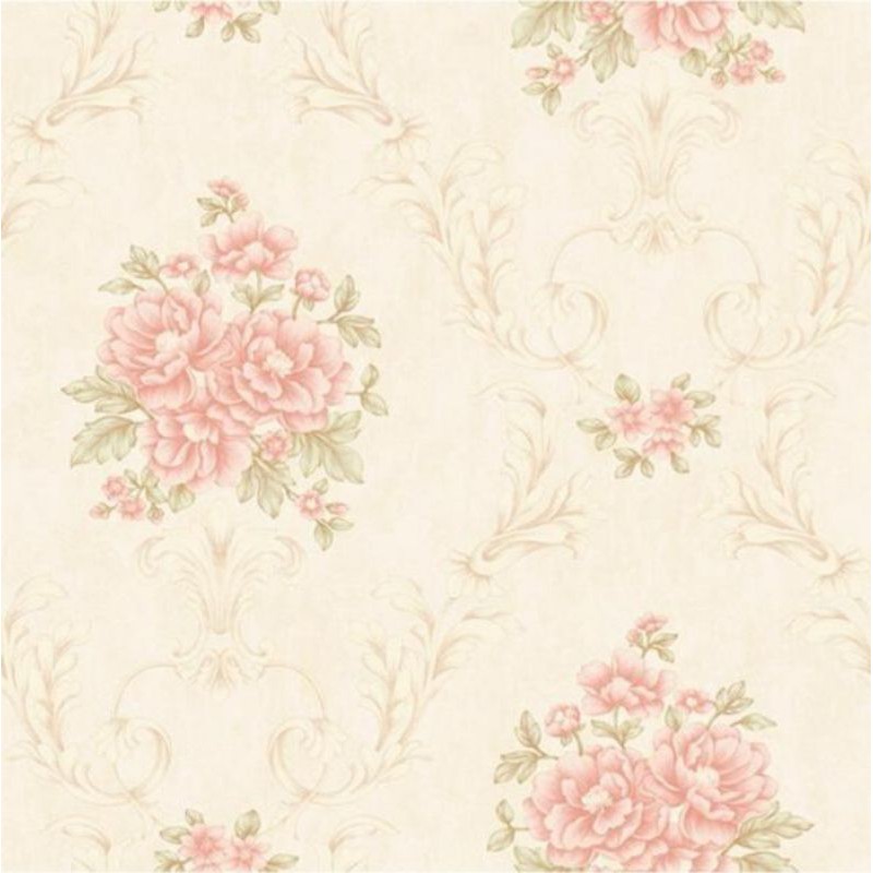 wallpaper dinding vinyl motif bunga