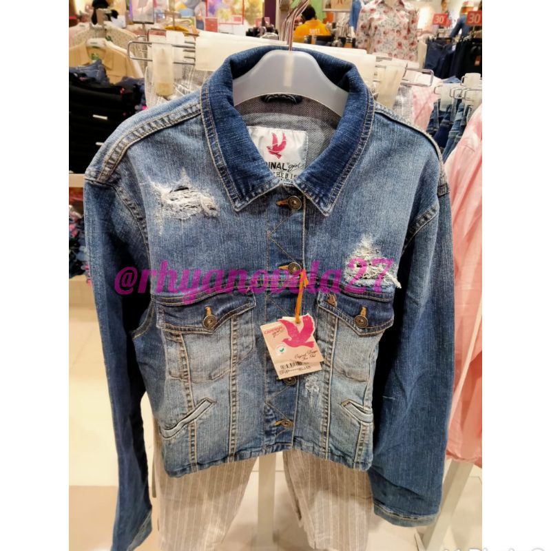 jaket jeans cewek cardinal girl