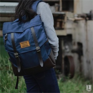 Tas Ransel Laptop Pria Wanita Murah Besar Kuat - Lazzardi Shillen Navy