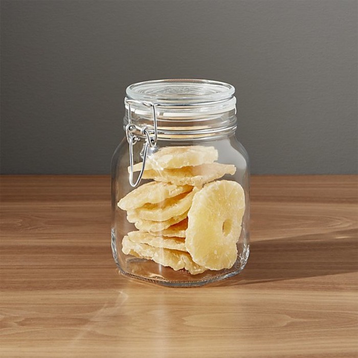 Toples Kaca Hermetico 1000ml 1L liter Tutup Berpengait / Kait