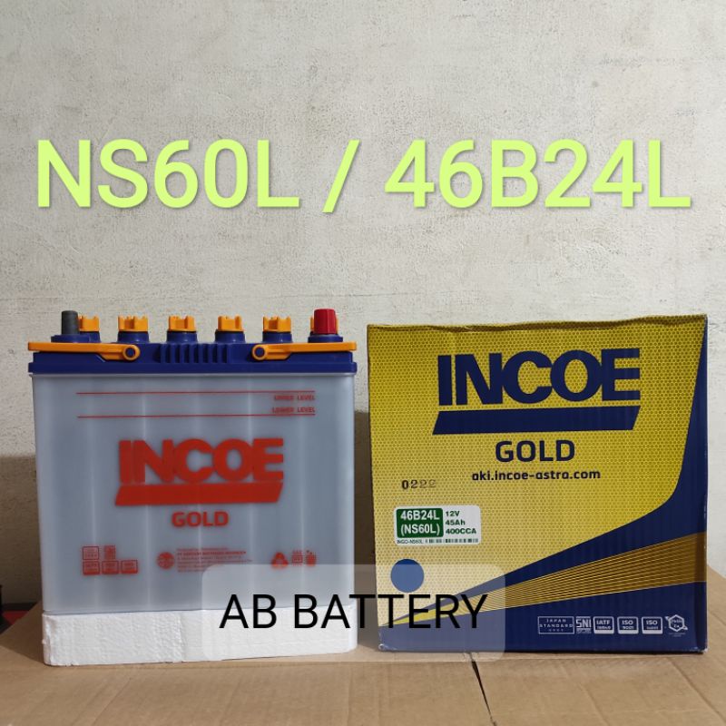 GS Astra MF 46B24L NS60L Aki Mobil Bebas Perawatan 12V 45Ah
