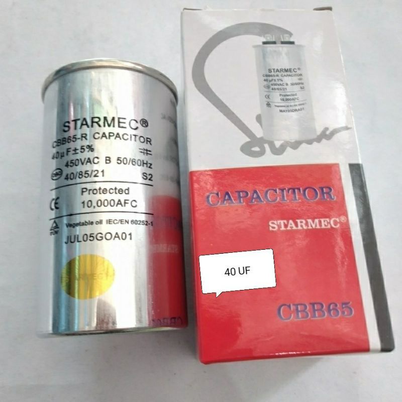 KAPASITOR AC 40 CAPASITOR AC 40UF CAPASITOR 40 UF 400/450 VAC