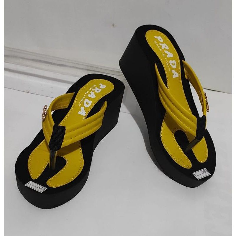 ORIGINAL sandal wedges Prada kekinian HAK 30