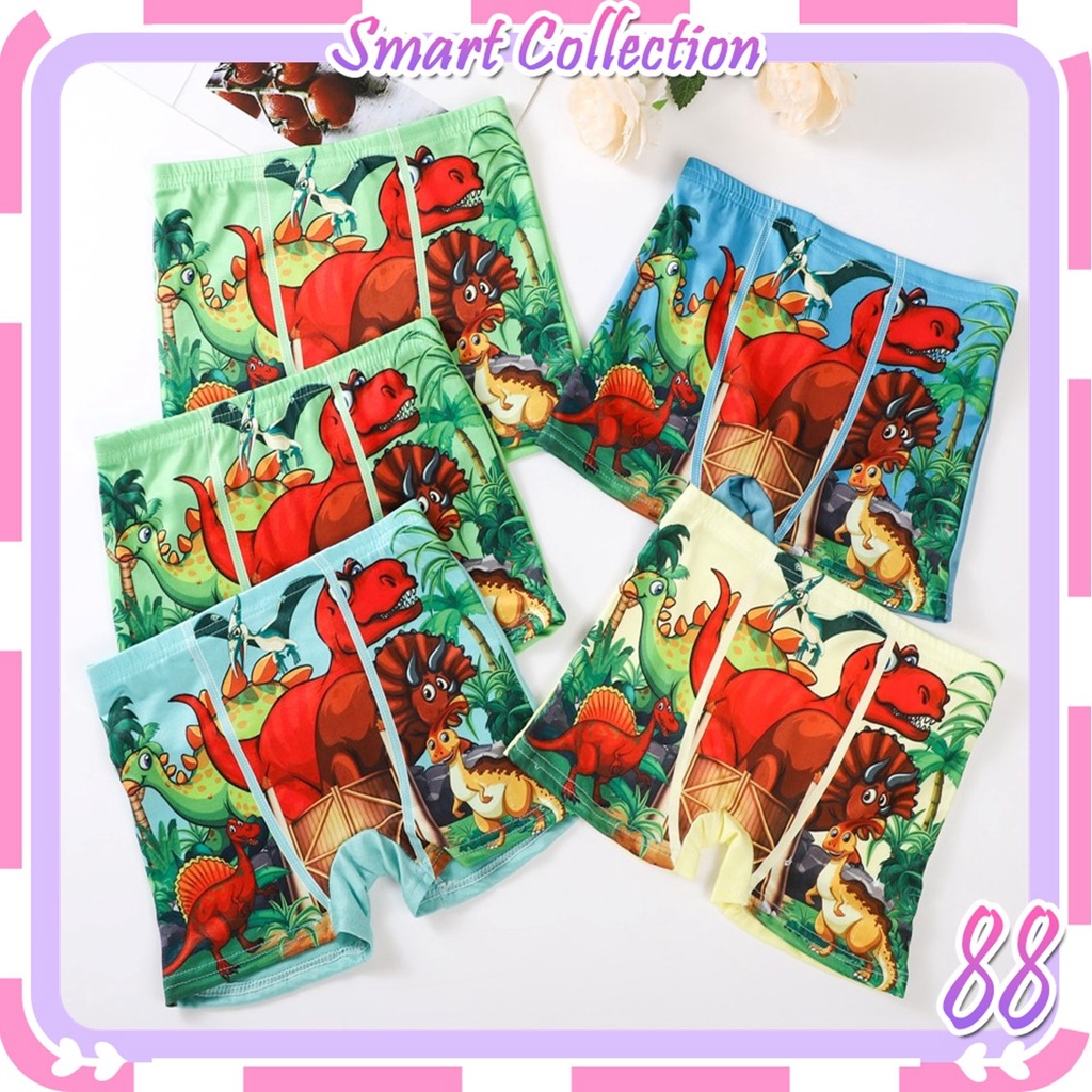 SC✌CP8542 Celana pendek Boxer Anak Laki laki cowok motif kartun animal hewan dinosaurus lucu