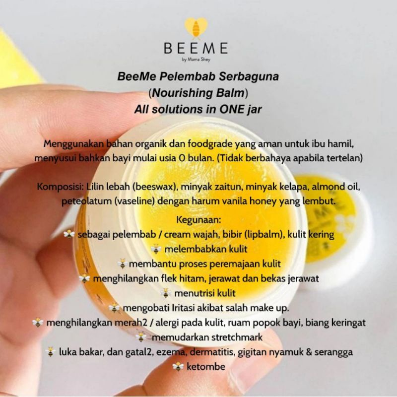 PAKET BEEME NOURISHING BALM &amp; SUNSCREEN LOTION NIACINAMIDE SPF 50